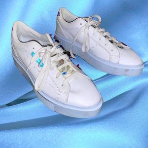 Adidas Sleek holographic croc casual sneaker